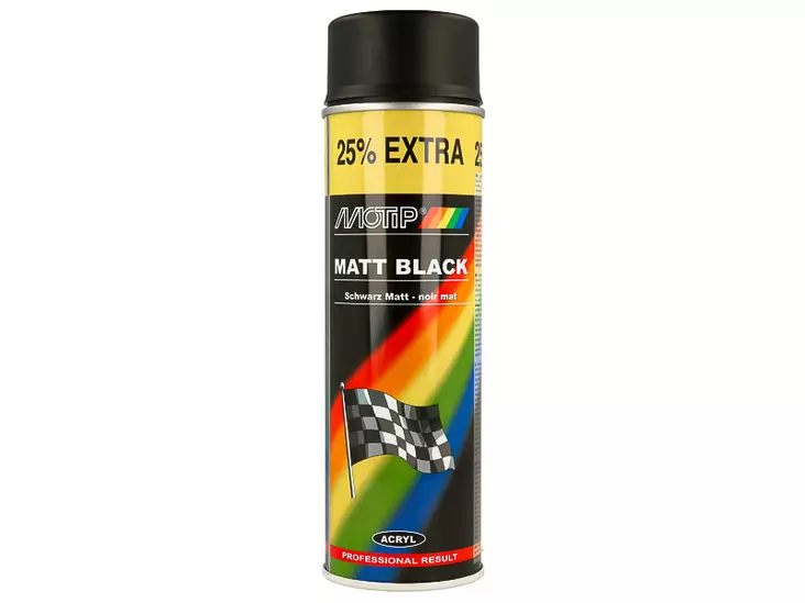 Motip Rally Matt Svart 500Ml - Färger och Lacker - 8020109664 - 2