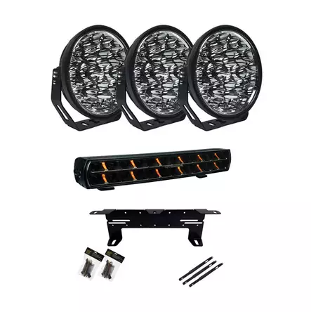 Extraljuspaket W9 DARK EDITION 3-Pack Optibeam Edition - LED-ramper - 8020120197 - 1